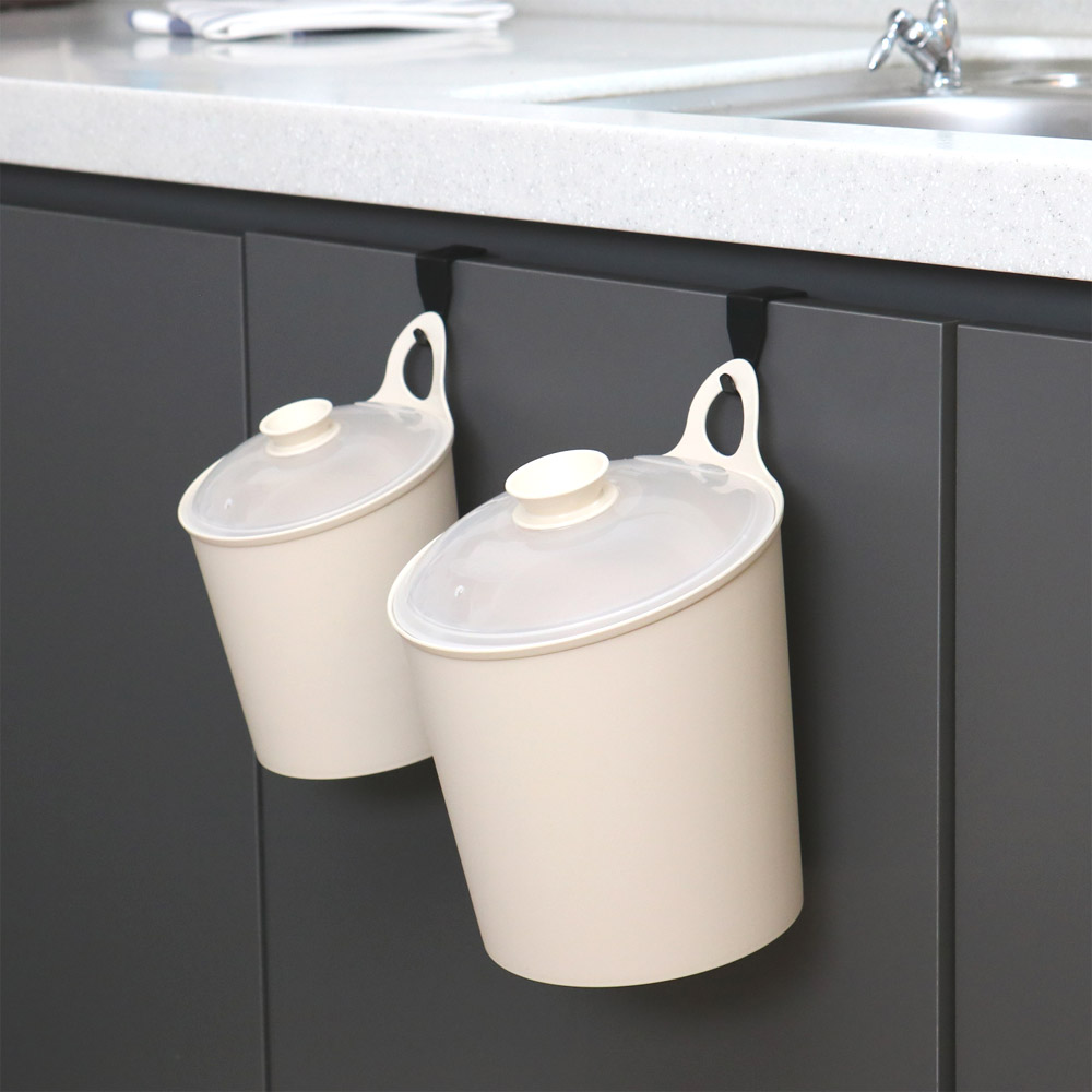 센스2030 홀더 휴지통, 홀더 휴지통(소)+뚜껑세트(아이보리) 3,500원