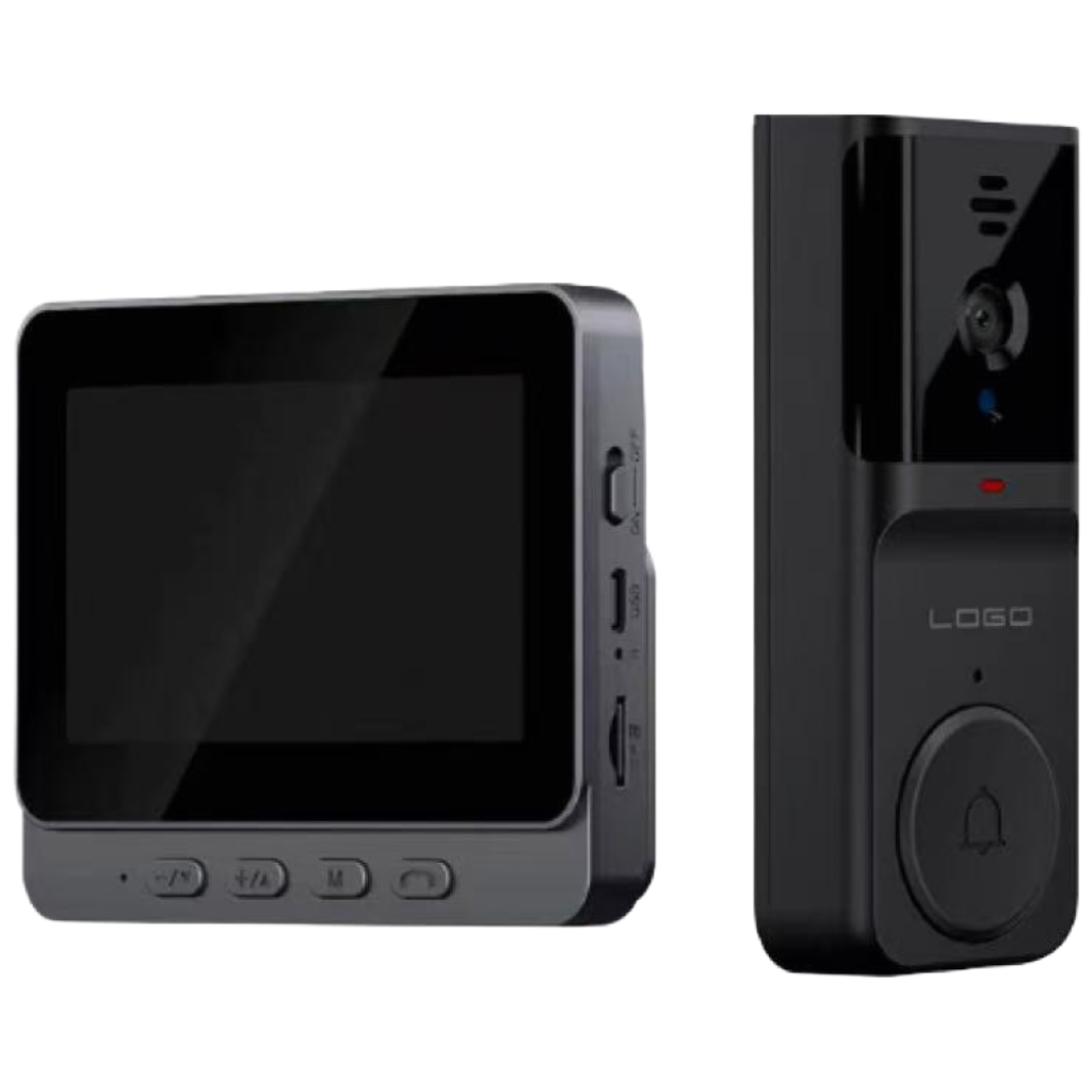 Havos 인터폰 4.3인치화면 비디오폰 무선설치 무선현관초인종 가정보안 실내외 겸용 스마트연동 간편설치, M16 89,800원