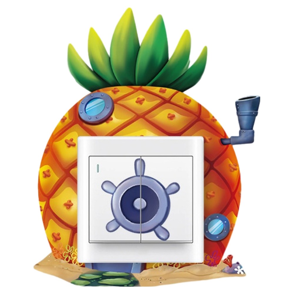 스마일깨비 개성있는 3d 입체 스위치스티커 파인애플 하우스, 혼합색상 9,600원