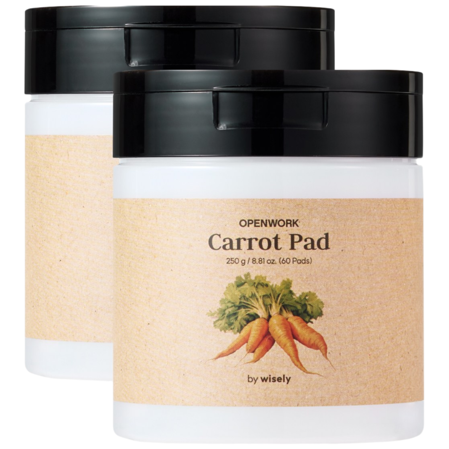 와이즐리 수분 진정 당근 토너 패드, 60매입, 2개 15,890원