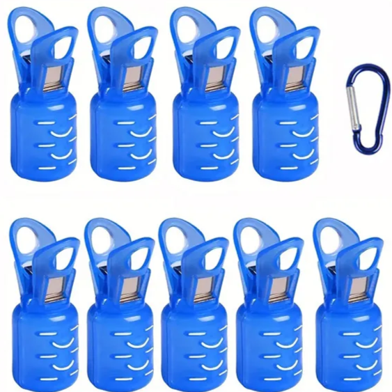 브라브맥 낚시 바늘 보호커버 + 카라빈 세트 (PVC 오징어 바늘/훅 보호용), 파랑S, 9개 5,870원