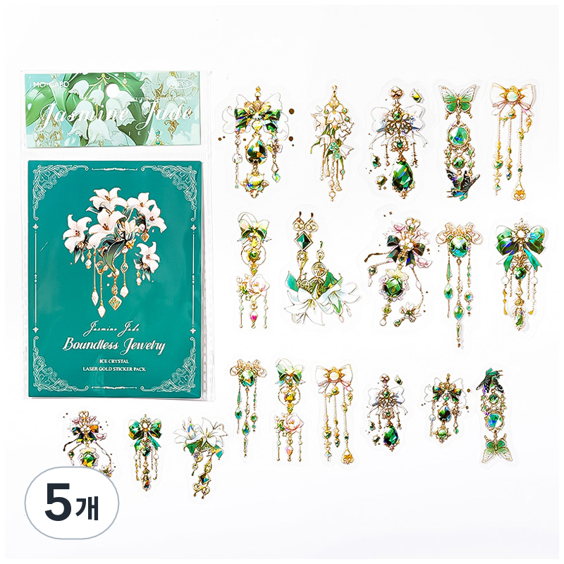 코히모 다꾸 투명 포인트 입체 쥬얼리 스티커 4W100 20p, 5개, 5 24,400원