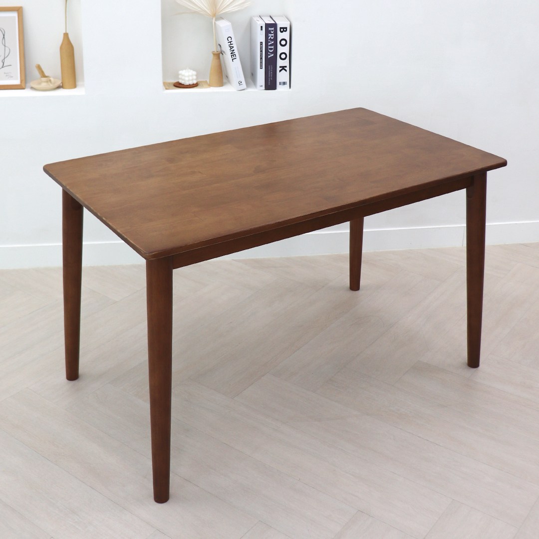 파스텔우드 하모니 원목 컴퓨터 책상 600 700 1200 다용도 식탁 테이블, 4인용, 브라운 165,000원