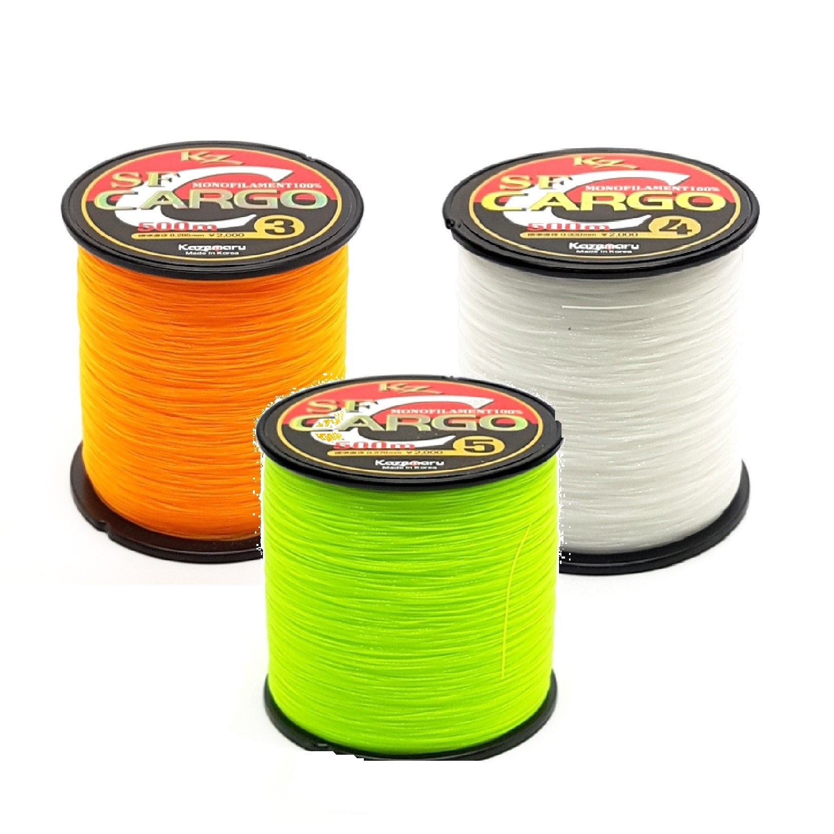 카제마루 SF카고-대용량원줄-500m-카고낚시-원투낚시-찌낚시-모노낚시, 그린, 1개 14,000원