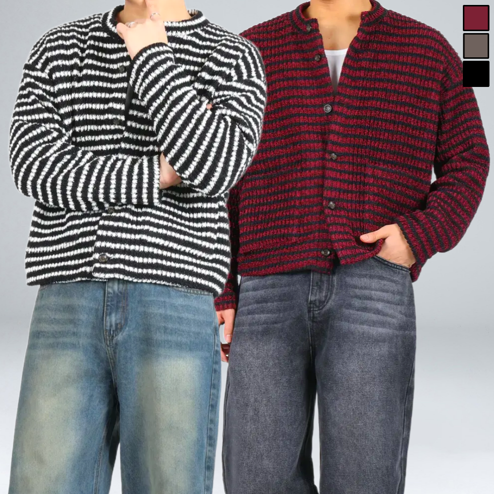 이황에프엔씨 남성용 스트라이프 크롭 가디건 (6568-1) 87,190원