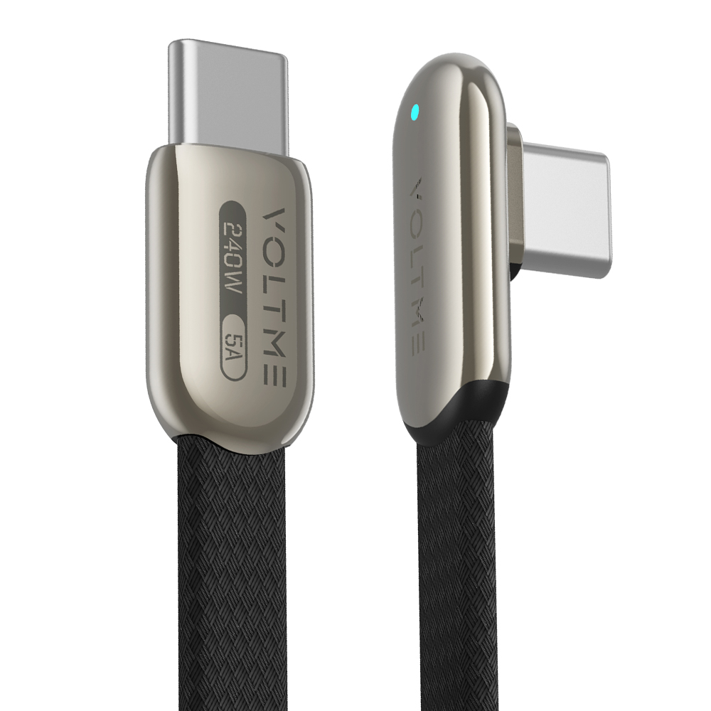 볼트미 Dott 240W PD3.1 90도 C to C타입 플랫 초고속 충전케이블, 1개, 혼합색상, 2m 14,900원