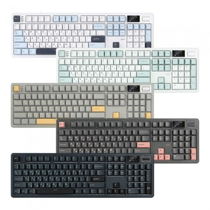 지클릭커 WK107 8K 무선 기계식 크레용 옐로우 기계식 키보드 (도각도각, 45g), WK107, 크레용 옐로우 79,800원