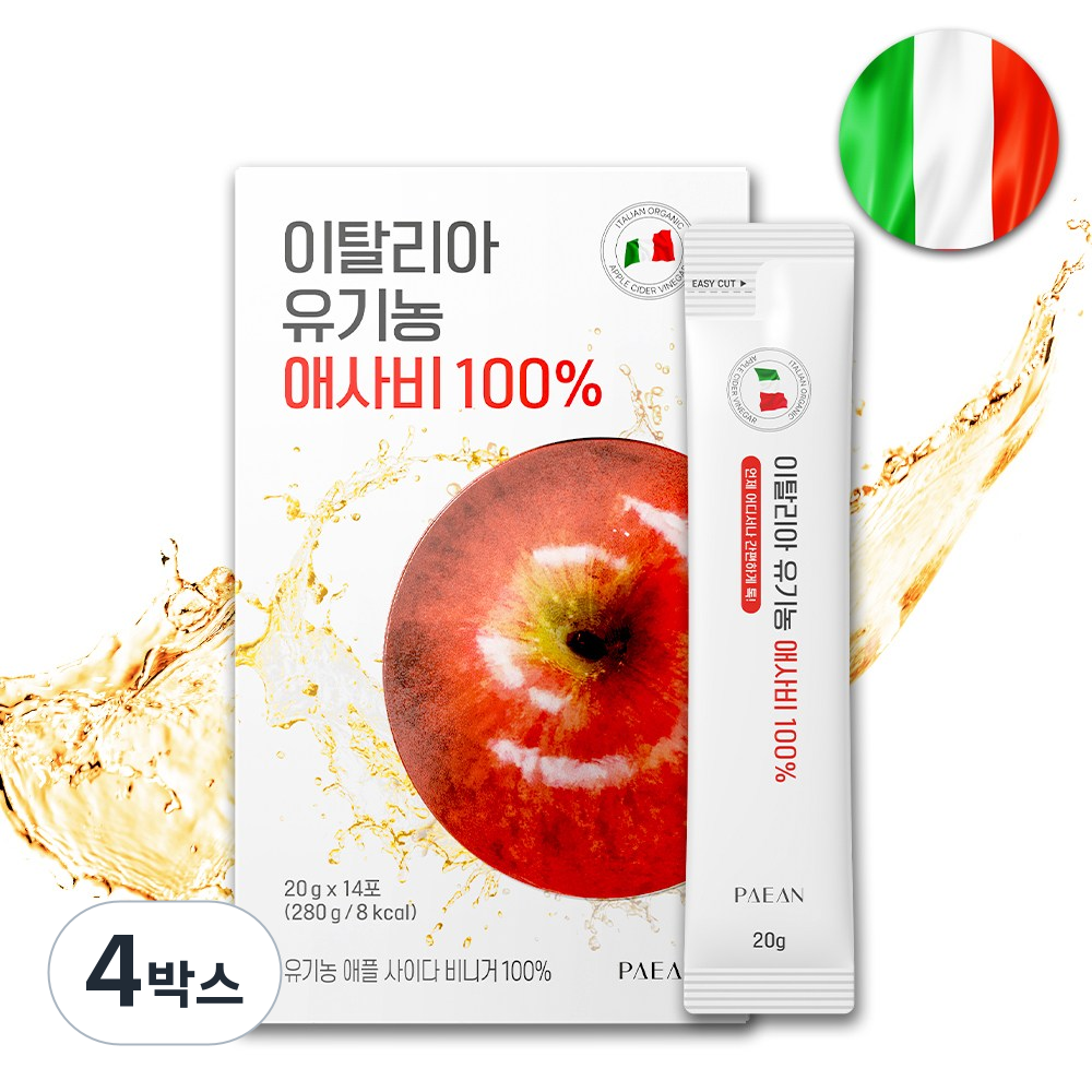 의사 설계 이탈리아 유기농 애사비 100프로 사과초모식초 애플사이다비니거 스틱 37,510원