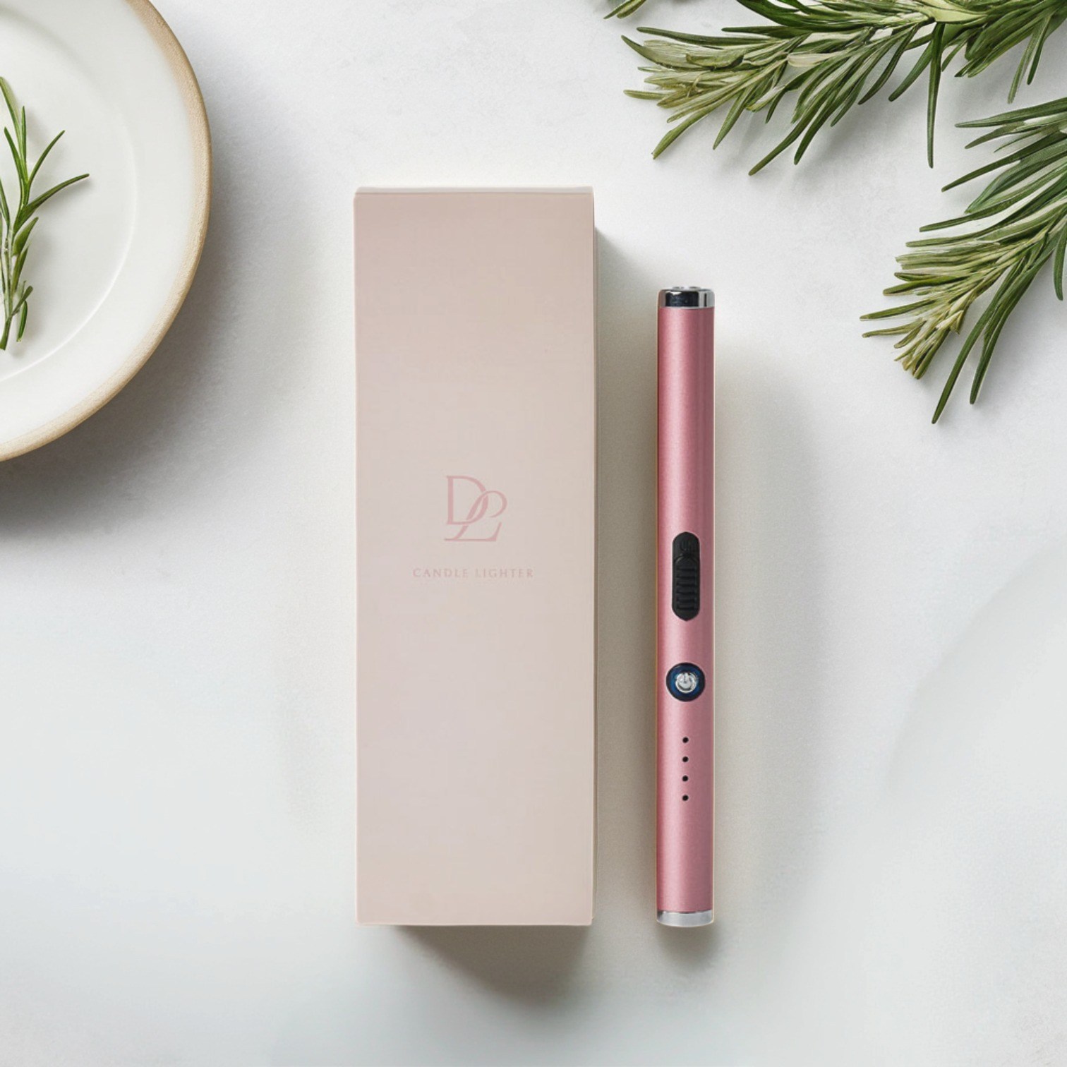 디루쏘 KC인증 USB 충전식 감성 캔들라이터 야외 캠핑용, 핑크, 1개 16,800원
