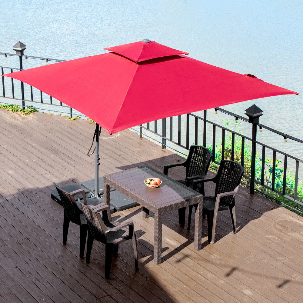 원터치 2700 사각 폴딩 파라솔 야외 정원 베이스 별도, 선택:베이지 92,000원