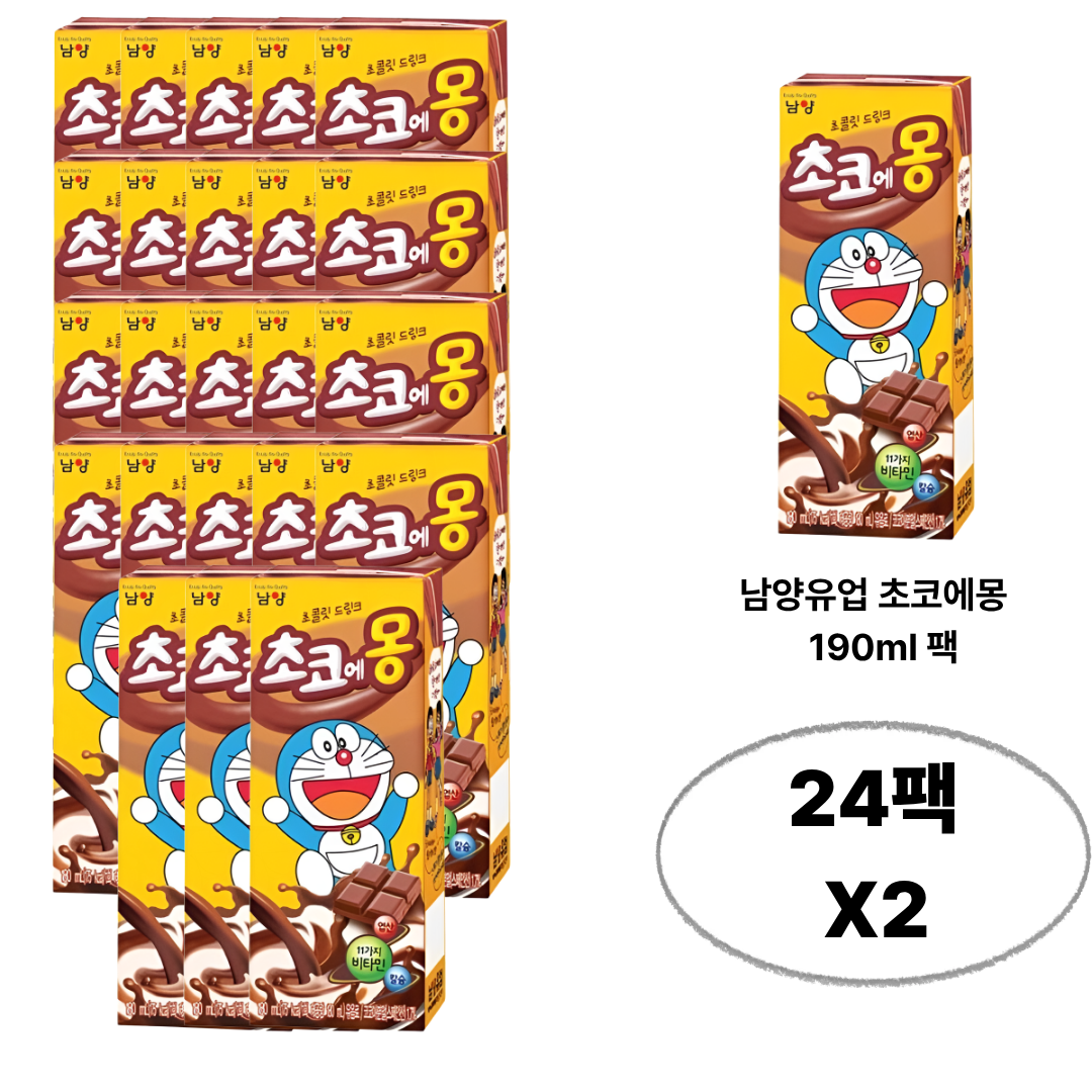 남양유업 초코에몽, 190ml, 48개 53,400원