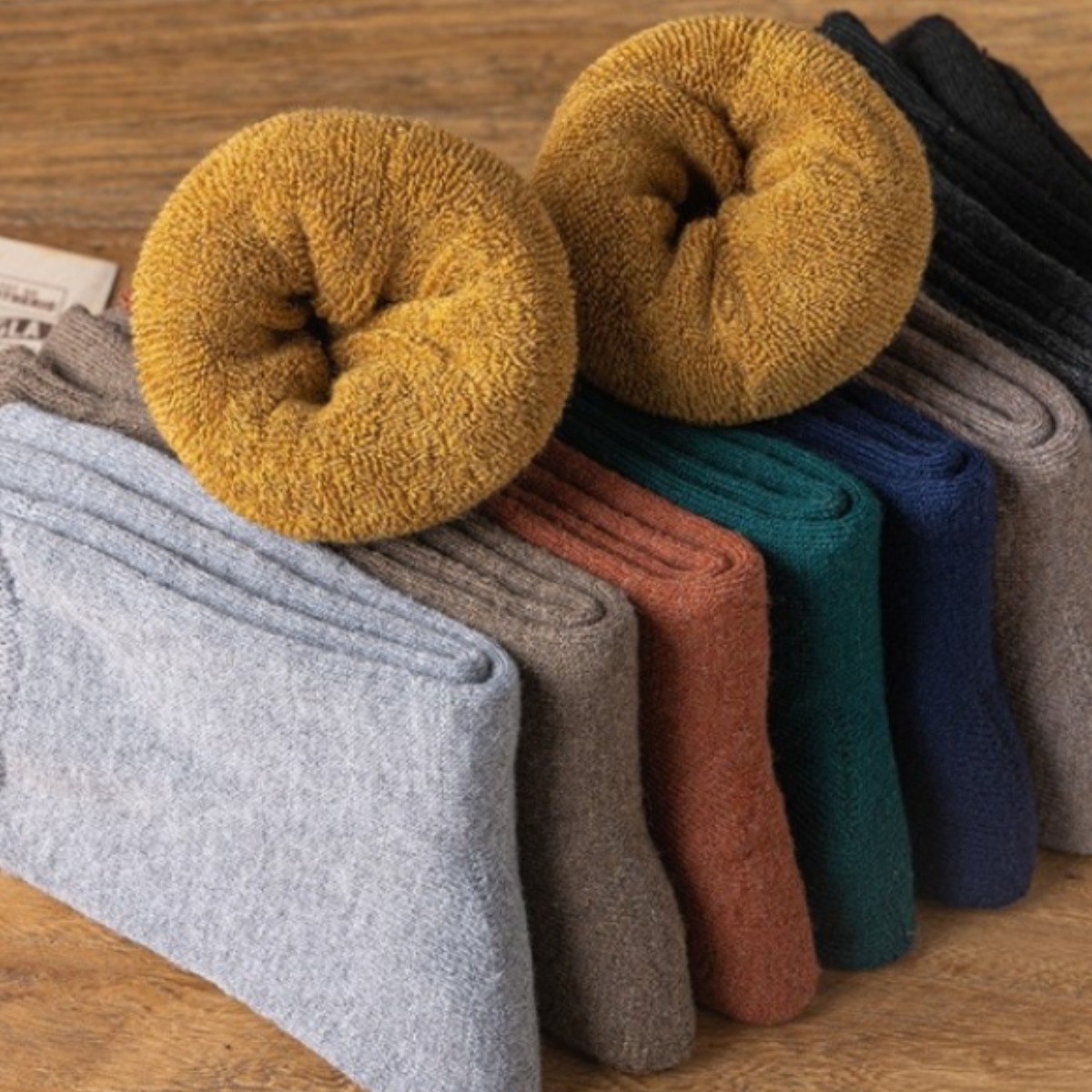 겨울 양말 기모 도톰한 융털 컬러 삭스 베이직 무지 5종 2세트 남여공용 20,200원