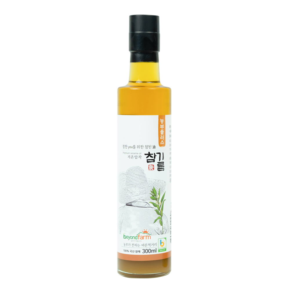 농부플러스 국산 냉압착 저온착유 참기름, 300ml, 1개 40,900원