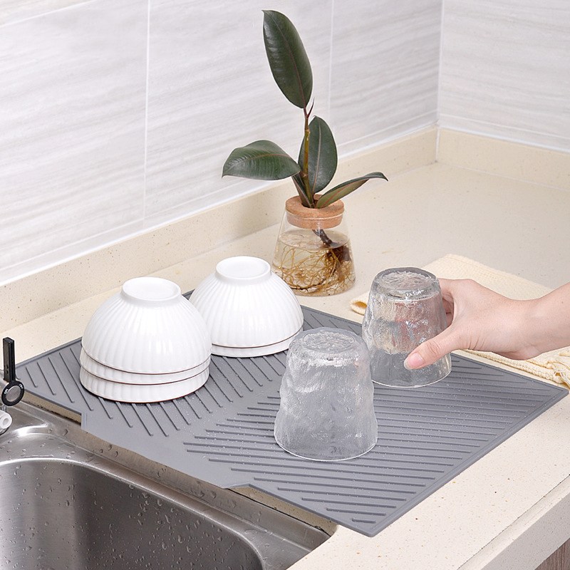 필굿리빙 실리콘 세로 식기건조 매트 2호, 1개, 그레이, 1단 7,200원