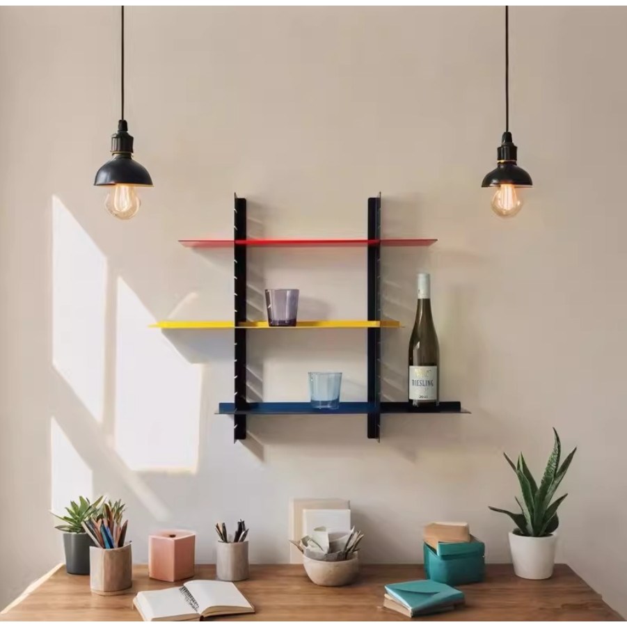 컬러 철제 벽선반, 3단, 스테인리스 117,000원