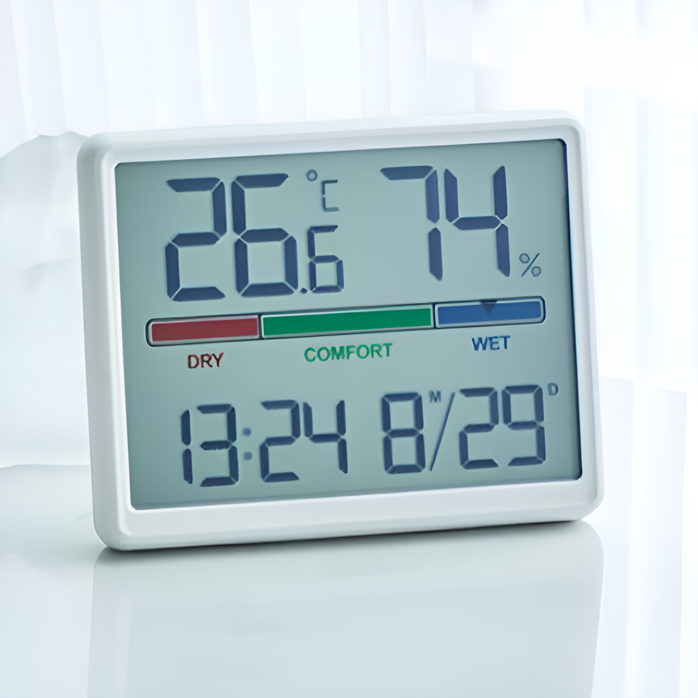 보다모가 자석 부착 컬러 디지털 온습도시계, 라인 화이트 14,190원