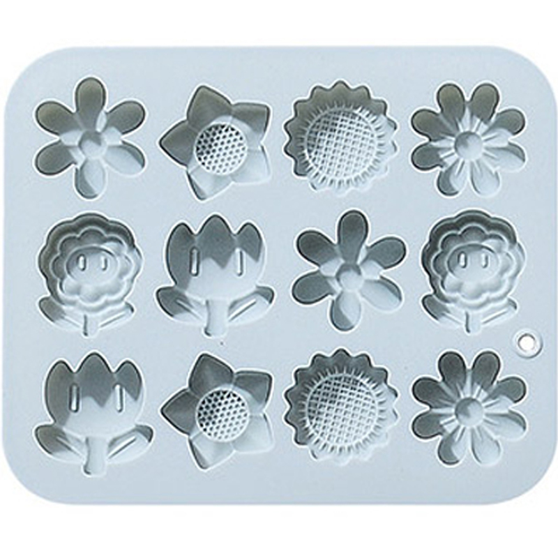 이홈베이킹 해바라기 튤립 꽃모양 실리콘몰드 12구 5,200원