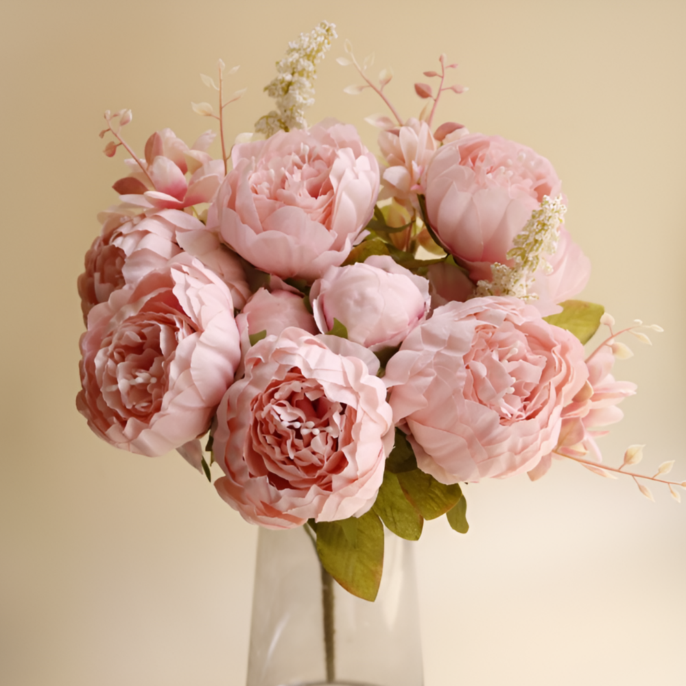 라라마을 풍성한 프리미엄 작약 조화 꽃다발, 1개, 라이트 핑크 17,200원