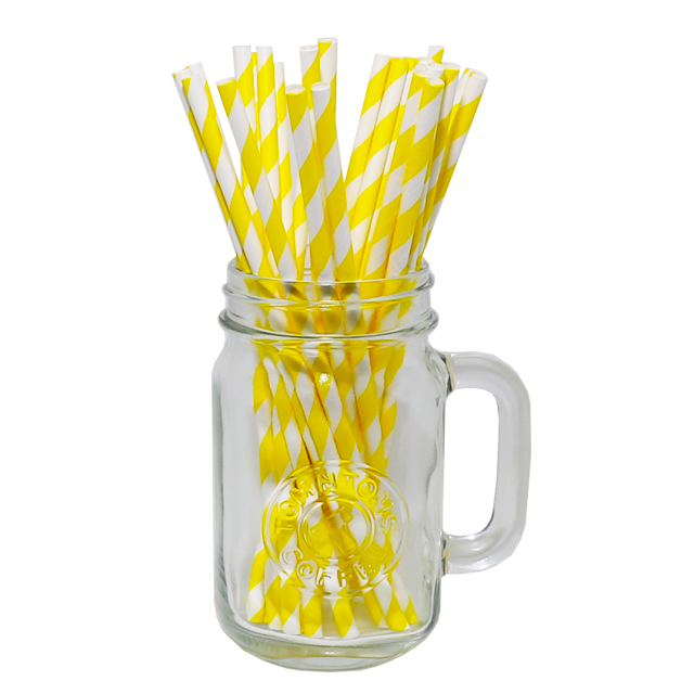 MEO 종이빨대 옐로우화이트, 100개입, 1개 4,160원