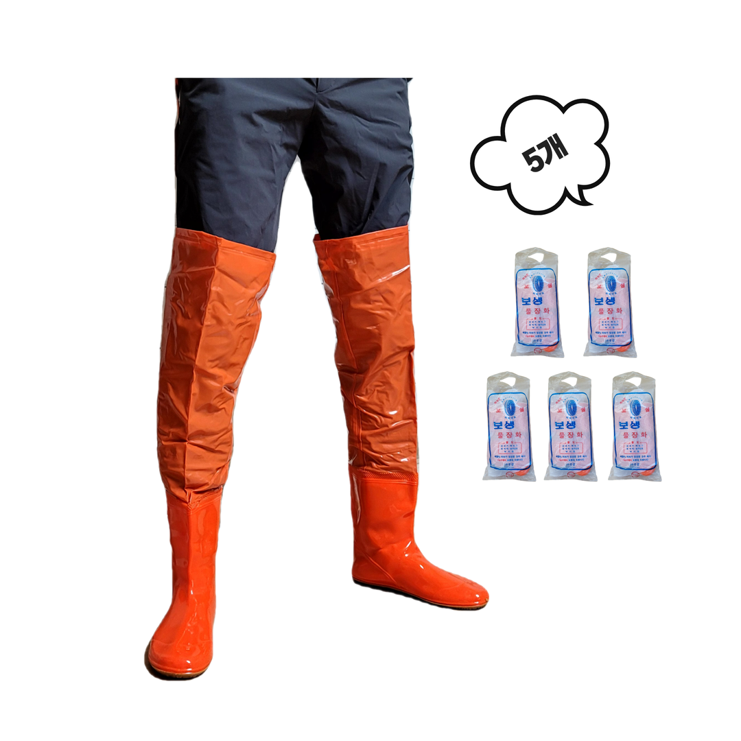 [진짜보생] [5개 묶음판매] 물장화 모내기 갯벌 해루질 낚시 장화 45,000원