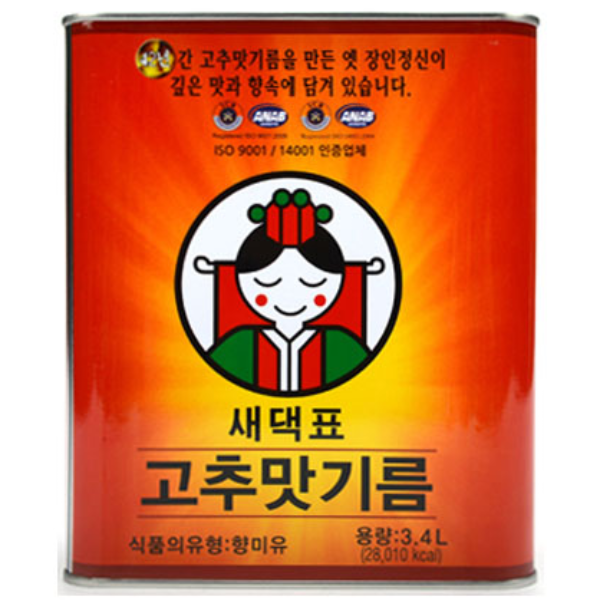 새댁표 고추맛기름 3.4L 새댁 고추기름, 1개, 3.4L 21,440원