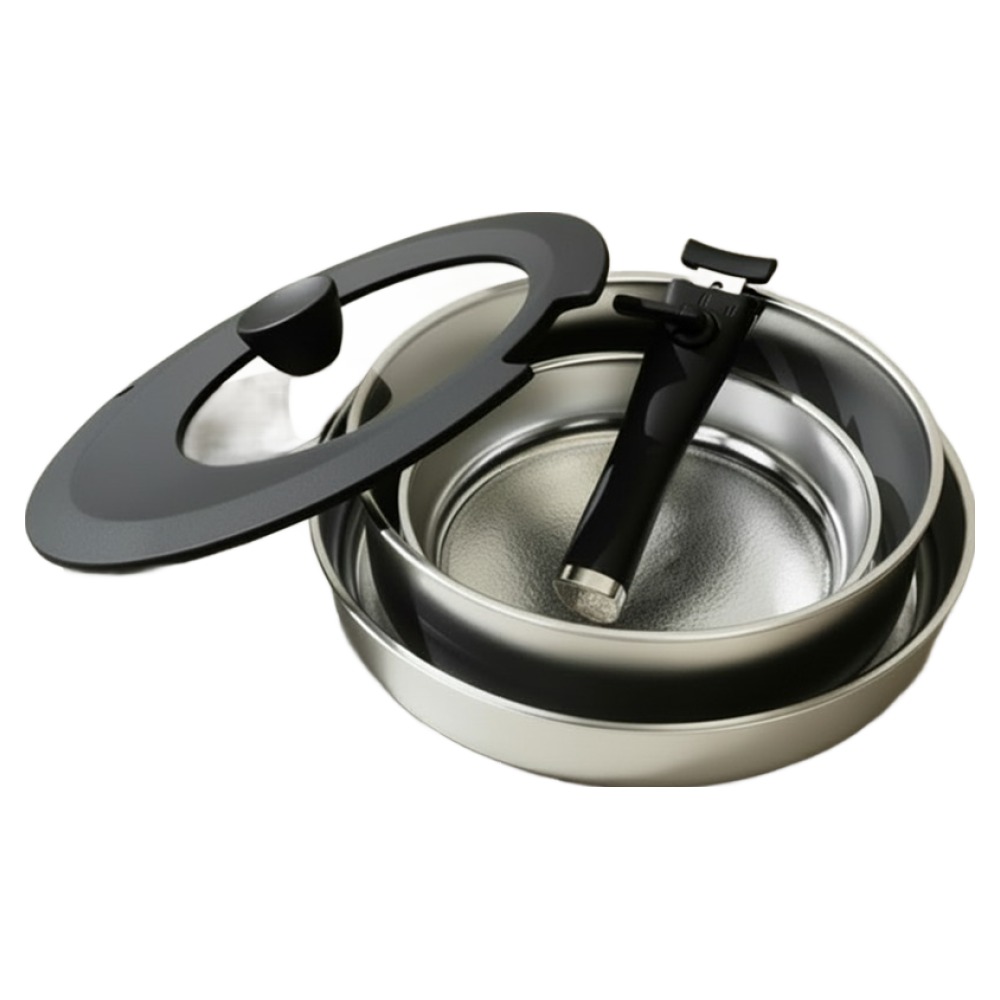 델라고 인덕션 통5중 무연마 멀티핏 스텐팬 플랫세트 159,000원