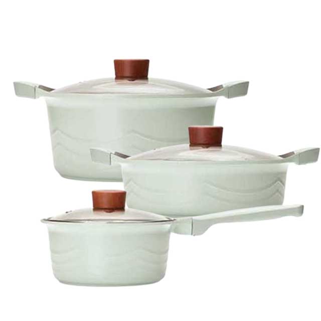 키친아트 홈앤IH인덕션 세라믹코팅 냄비 3종18P+24+24전골 91,800원