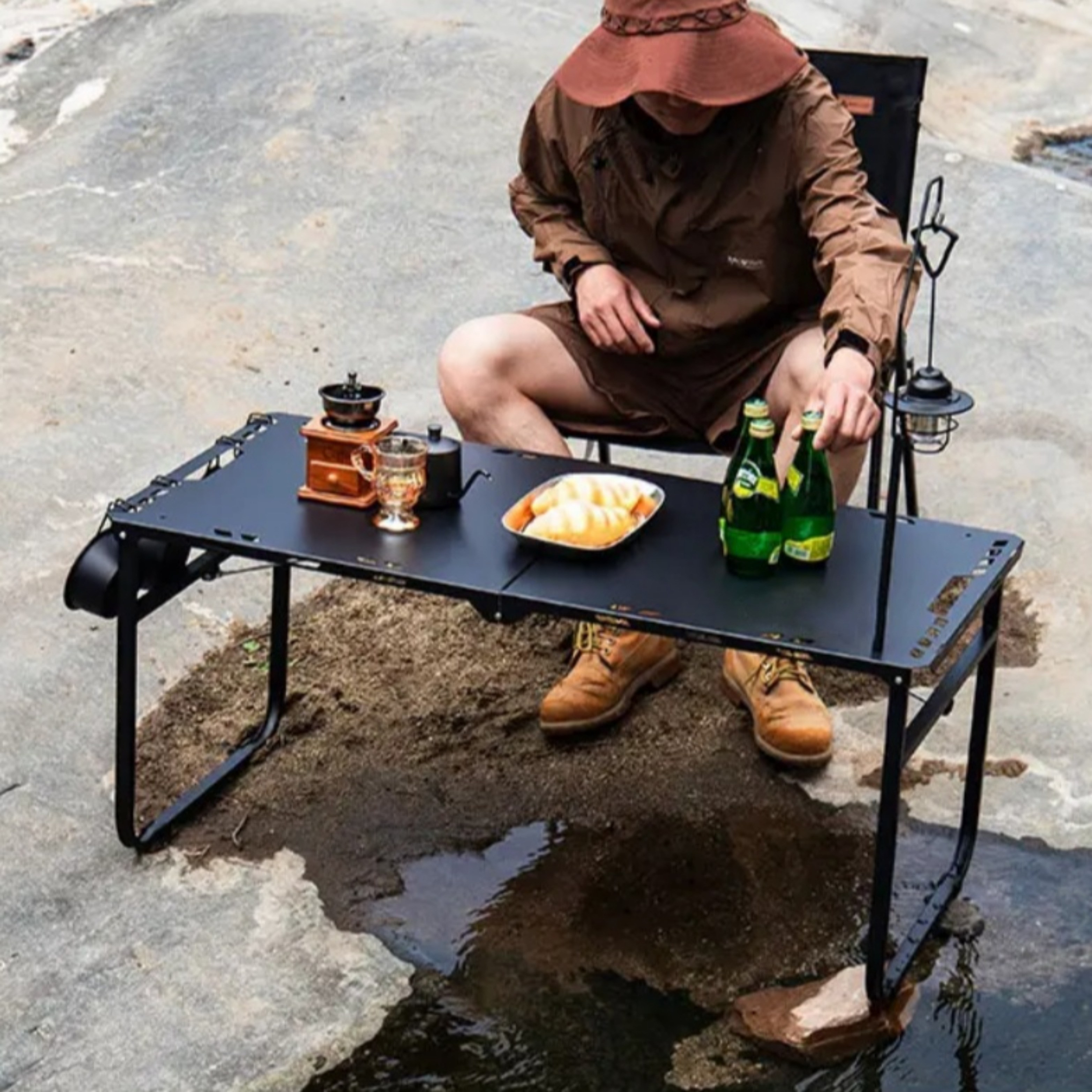 캠프텐버 접이식 폴딩 캠핑테이블 1000, 블랙 41,000원
