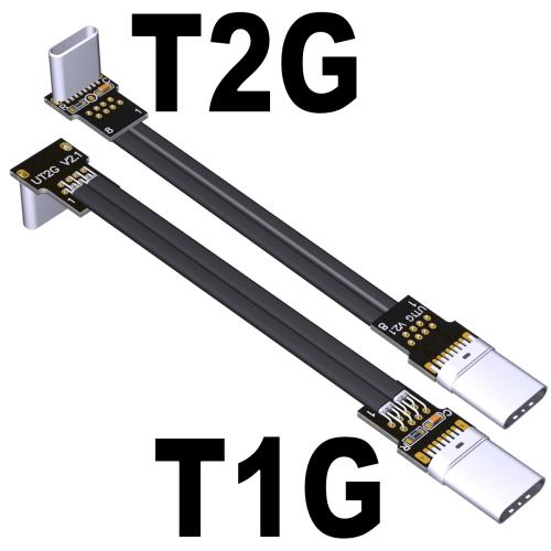 ADT-Link USB 2.0 C타입 to C타입 90 ° 각도 어댑터 케이블 휴대용 전원 유연한 케이블 데이터 충전 플랫 실리콘 코드 12,480원