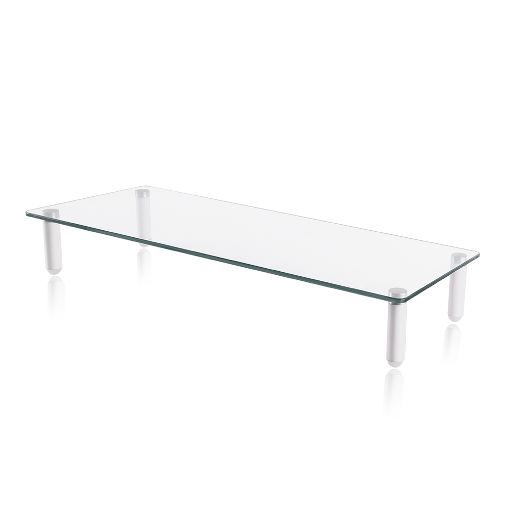 엔산마운트 MR-061 강화유리 모니터받침대 심플 선반 화이트스탠드, 혼합색상, 1개 15,900원