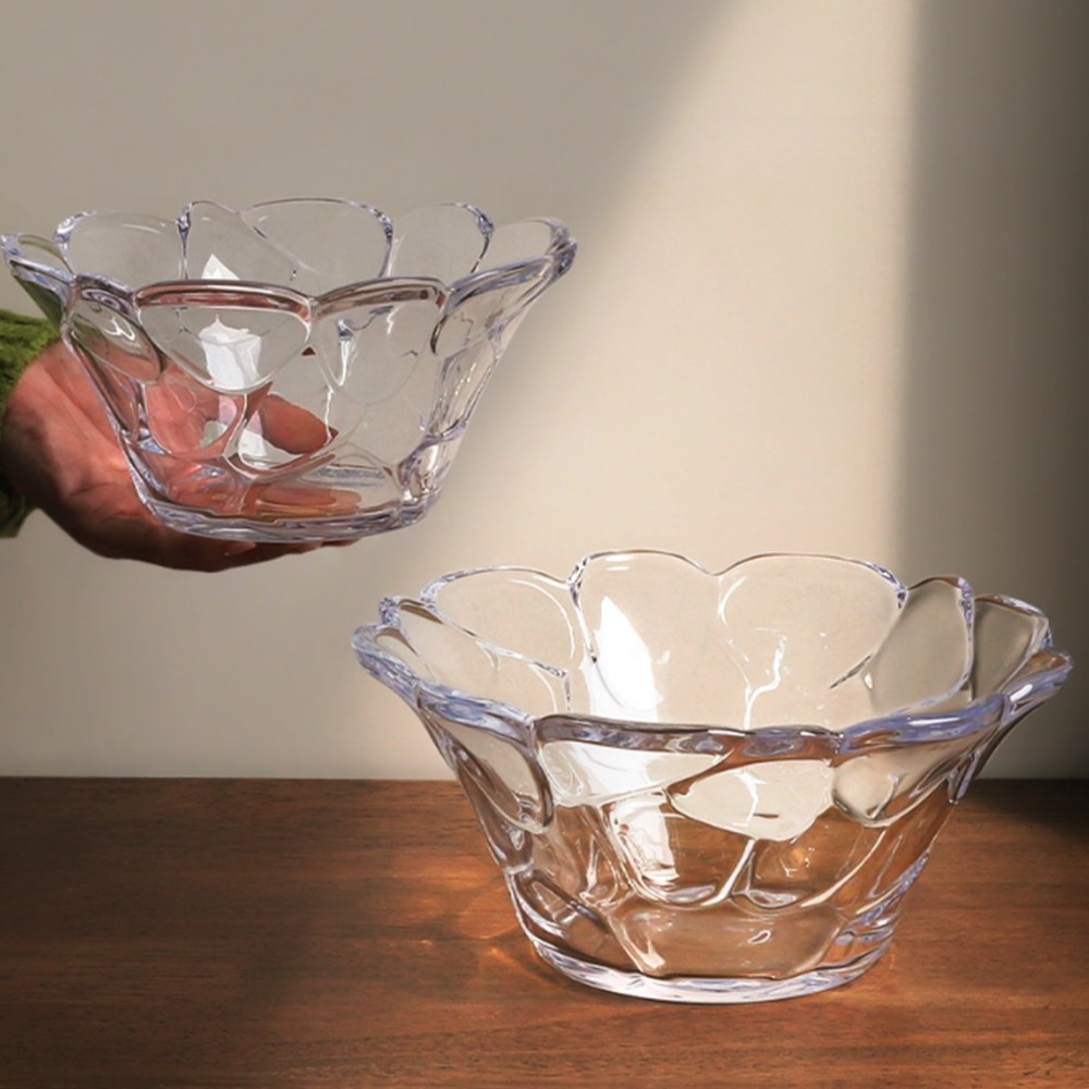 팥빙수 화채 디저트 아이스크림 그릇 대형 샐러드볼, 1개, 9000-13 실렌 유리그릇 (소) 19,200원