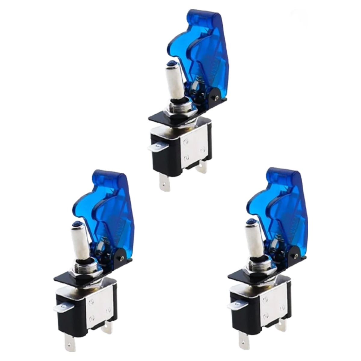 JK LED 전투기 스위치 블루 램프 토글 DC12V DIY 버튼 자동차, 3개 11,000원