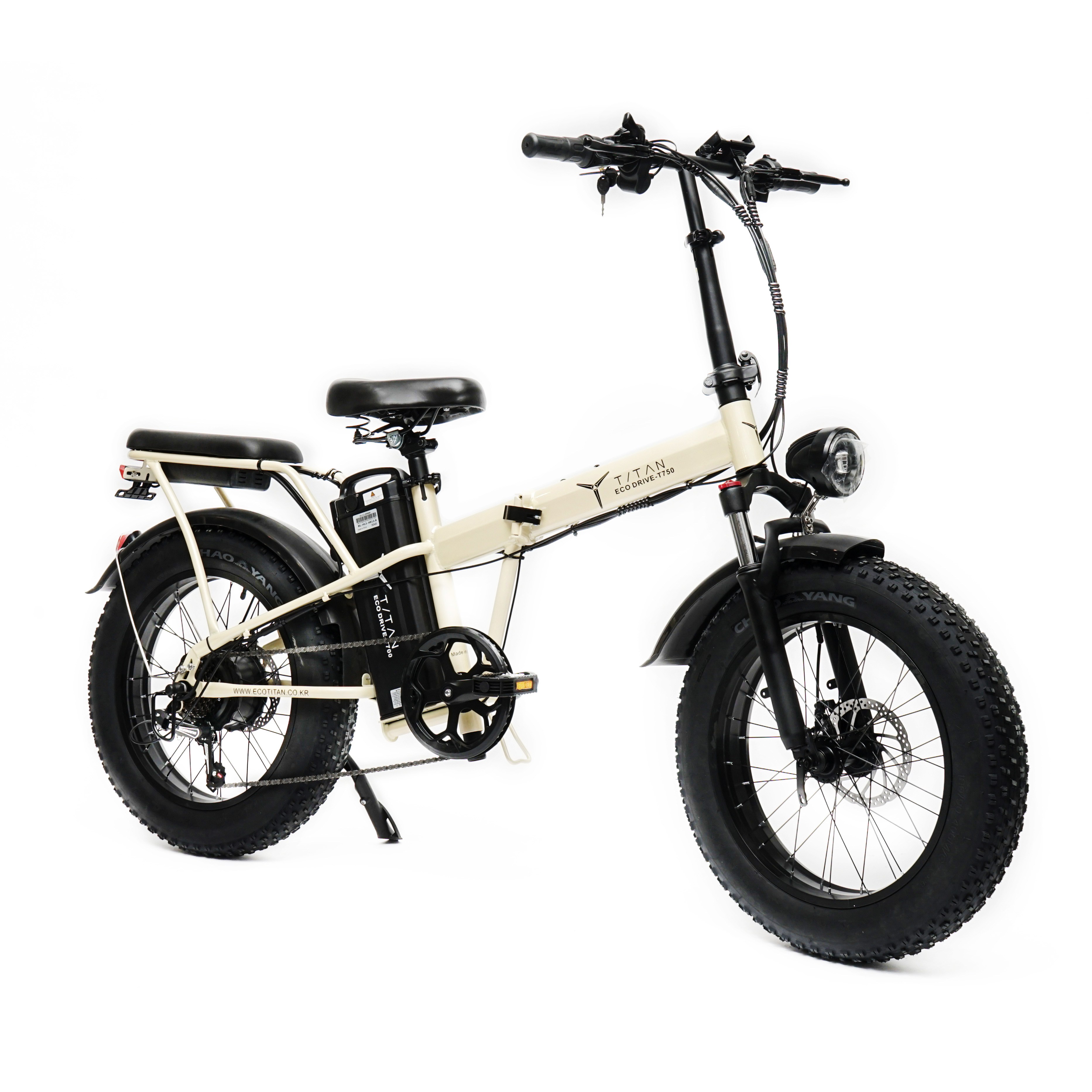 타이탄750 전기자전거 48v 13ah 500와트 전기팻바이크 분리형 배터리 접이식자전거 자전거도로주행가능 1,049,000원