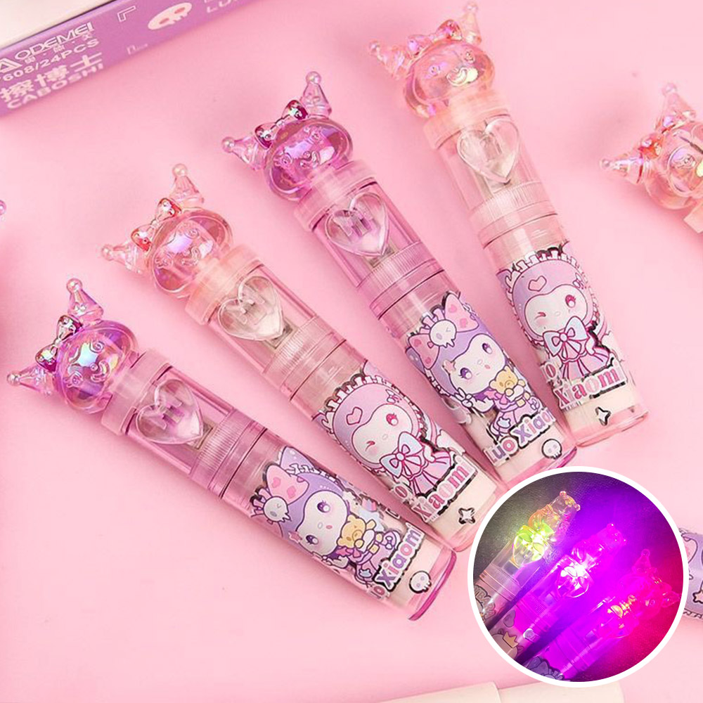 토이토 쿠로미 노크식 샤프식 불빛 발광 지우개 2p, 1세트, 핑크퍼플 8,900원