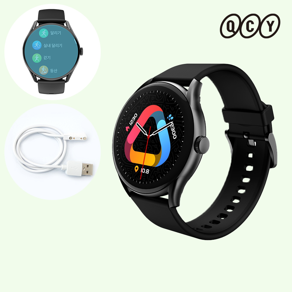 QCY GT PRO 스마트워치 AOD 통화 가능 + 전용 액정필름, 케이블 포함 35,900원