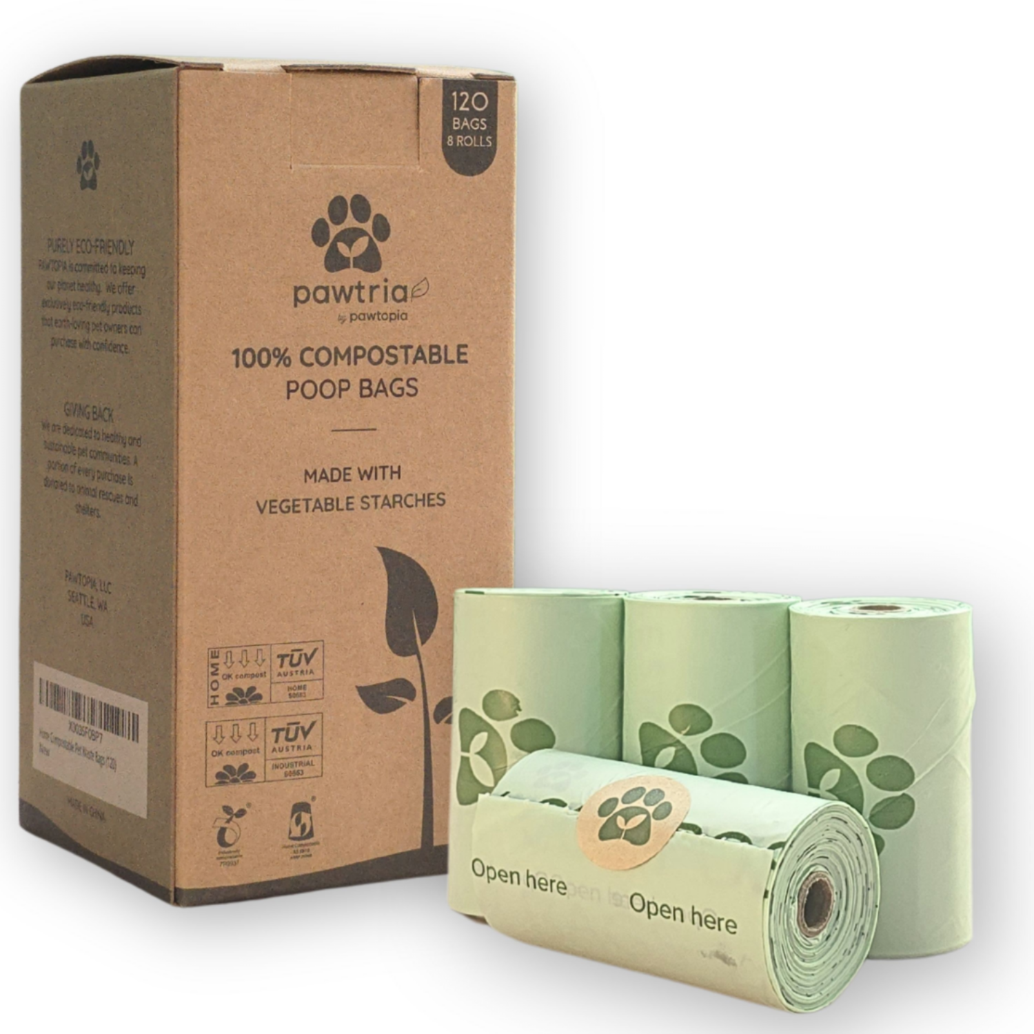 파우토피아 생분해 배변봉투 120매 풉백 똥츄 똥봉투, 120개입, 1개 13,900원