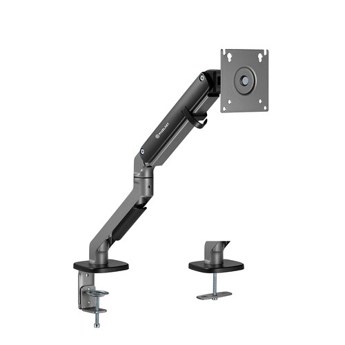 싱글 모니터암 거치대 (17~32형) 픽셀아트 스탠디아 인체공학 디자인 멀티호환 모니터암피벗 틸트 모니터브라켓, ESZ 싱글암 블랙, 1개 27,500원