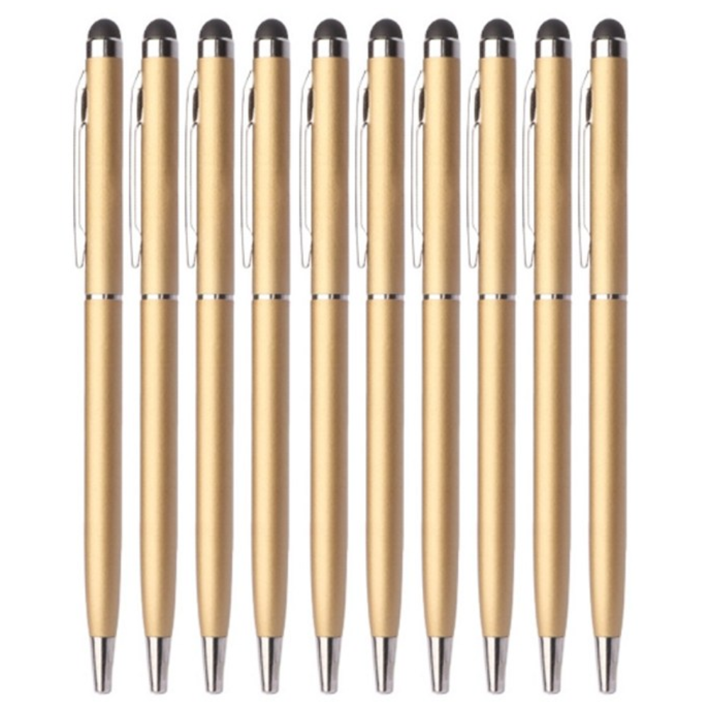 [무심] 스마트폰 태블릿 심플 터치볼펜, 10개, 골드 8,000원