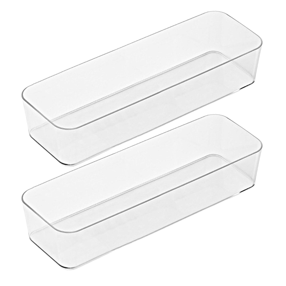 이지유 공간맞춤 서랍 정리 트레이 칸막이 수납 정리함 분리함 화장대 오거나이저, 2개, 투명 6,900원