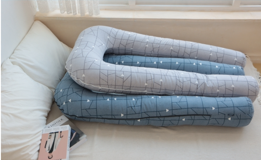 편안한 옆으로 안고 자는 U자 임산부 바디필로우 쿠션 베개, 스타그레이 74,900원