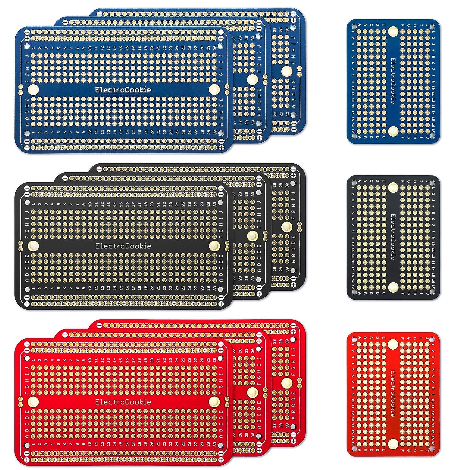 PCB기판 브레드보드형 만능기판 Half Size 아두이노 및 개발용 89 x 52mm 17,900원