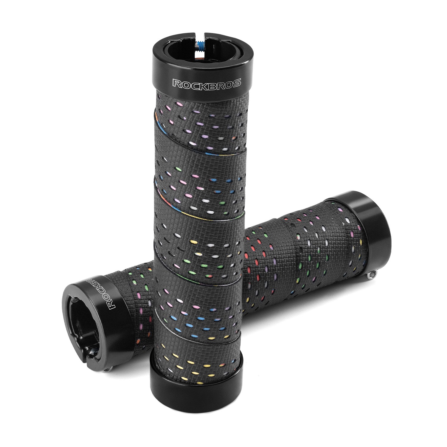락브로스 자전거 핸들 그립 미끄럼방지 펀칭 컬러, 블랙 11,900원