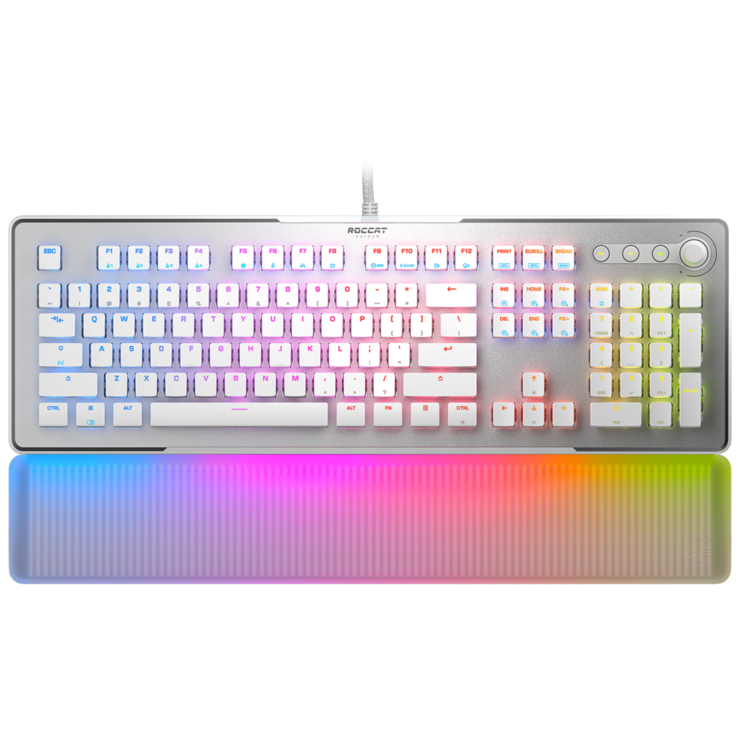 로캣 불칸 II 맥스 VULCAN II Max 게이밍 키보드(영문자판), 화이트, ROC-12-023 / TB-ROC-12-023, 적축 79,000원