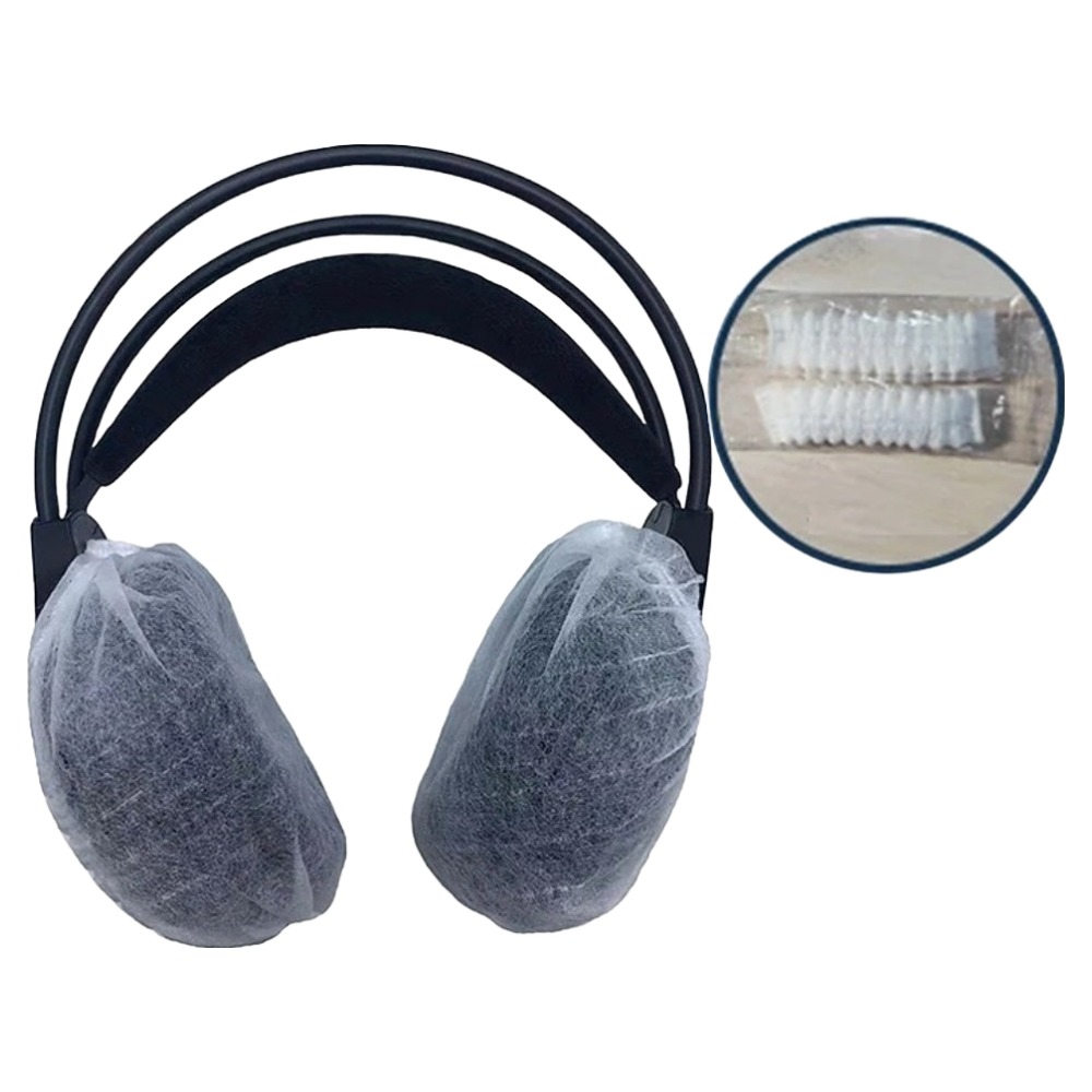 일회용 부직포 헤드셋 보호커버 대형 2p, 화이트, 50개, 단일상품 10,000원