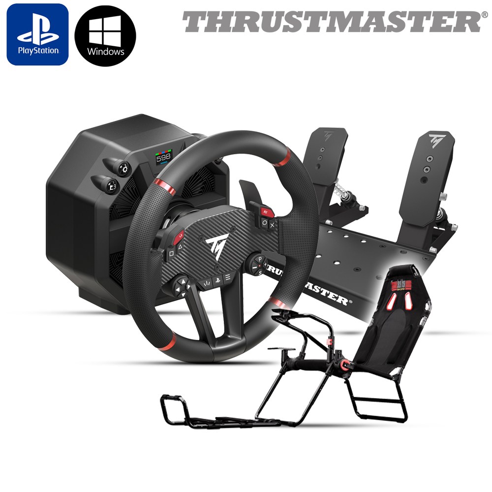 트러스트마스터 T598 DD 레이싱휠,  GT Lite Carbon Grey 시트 패키지 (PS5,PC용) PO 999,000원