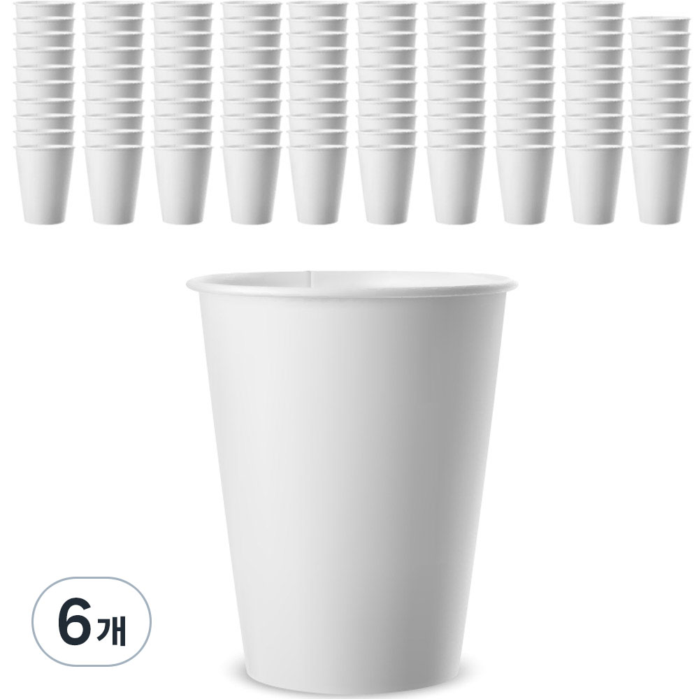 대한웰빙은박접시 무인쇄 테이크아웃 종이컵 240ml, 100개입, 6개 34,740원