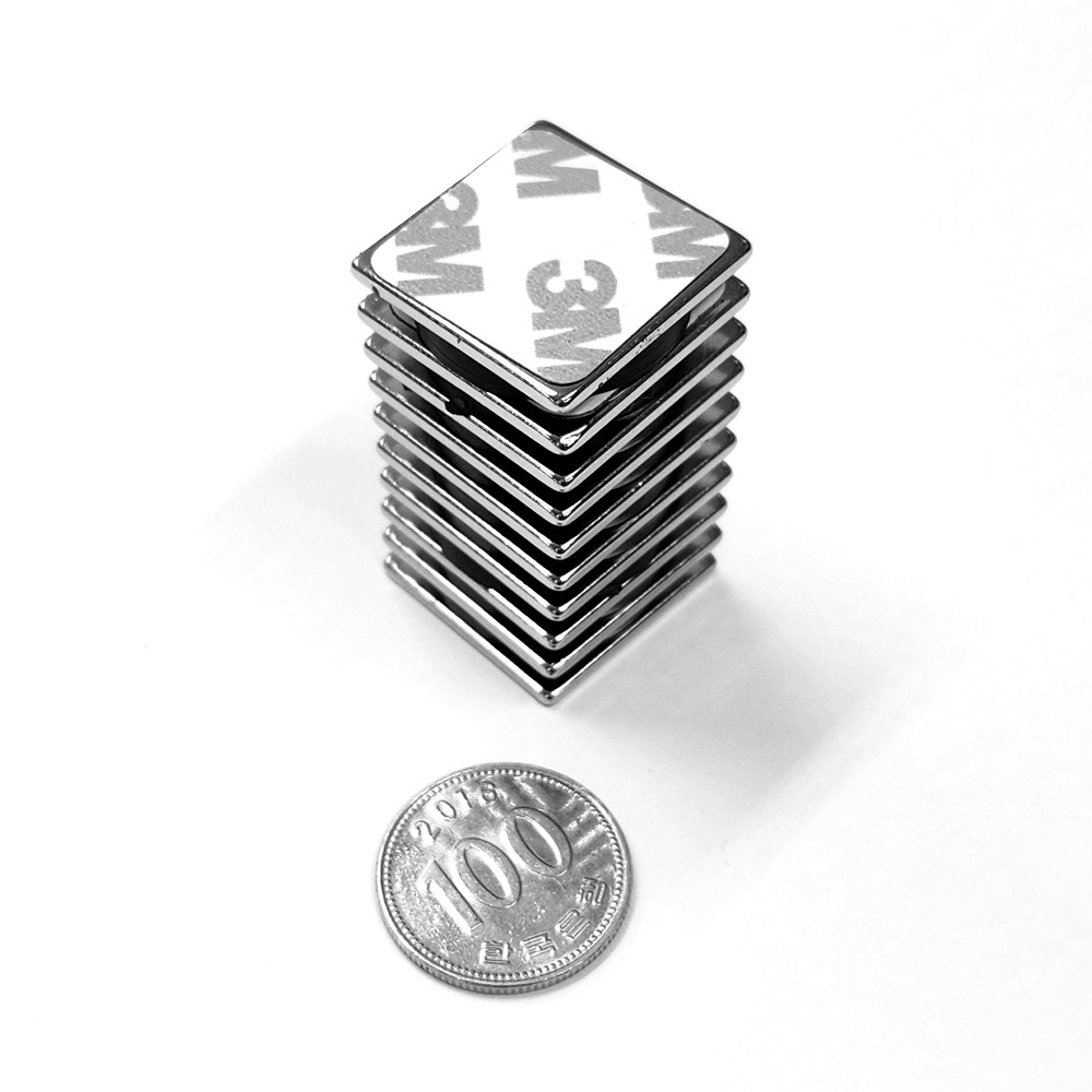 이스토어 3M 스티커자석 네오디움 사각자석 25x2mm 10개 14,900원