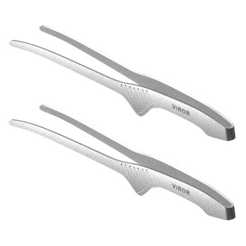 비로르 스테인리스 304 캠핑 스텐 요리 핀셋 주방 고기 집게, 실버, 2개 8,900원