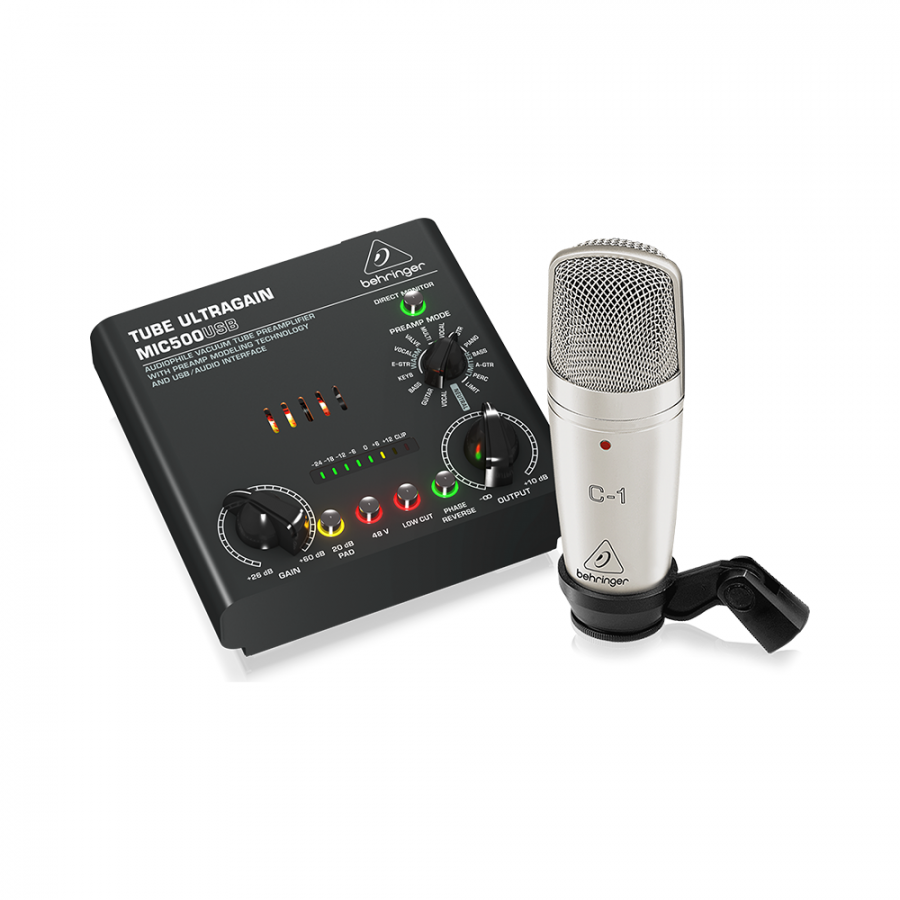 베링거 VOICE STUDIO 콘덴서 마이크 & 진공관 프리앰프( USB/AUDIO 인터페이스 내장) 패키지 159,410원