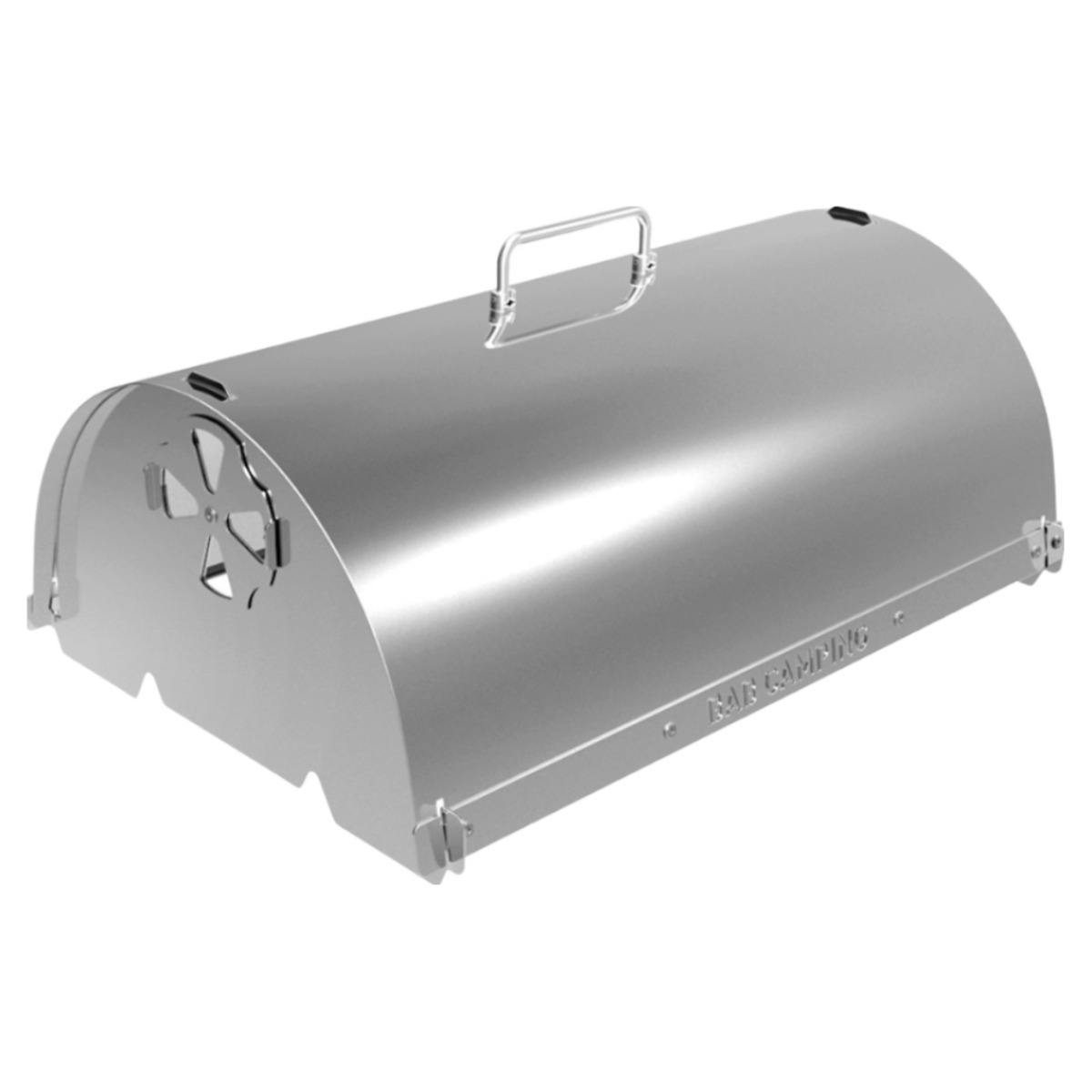 밥캠핑 밥오븐 비어캔 치킨 훈제 가능 스텐 접이식 뚜껑, 1개 54,000원